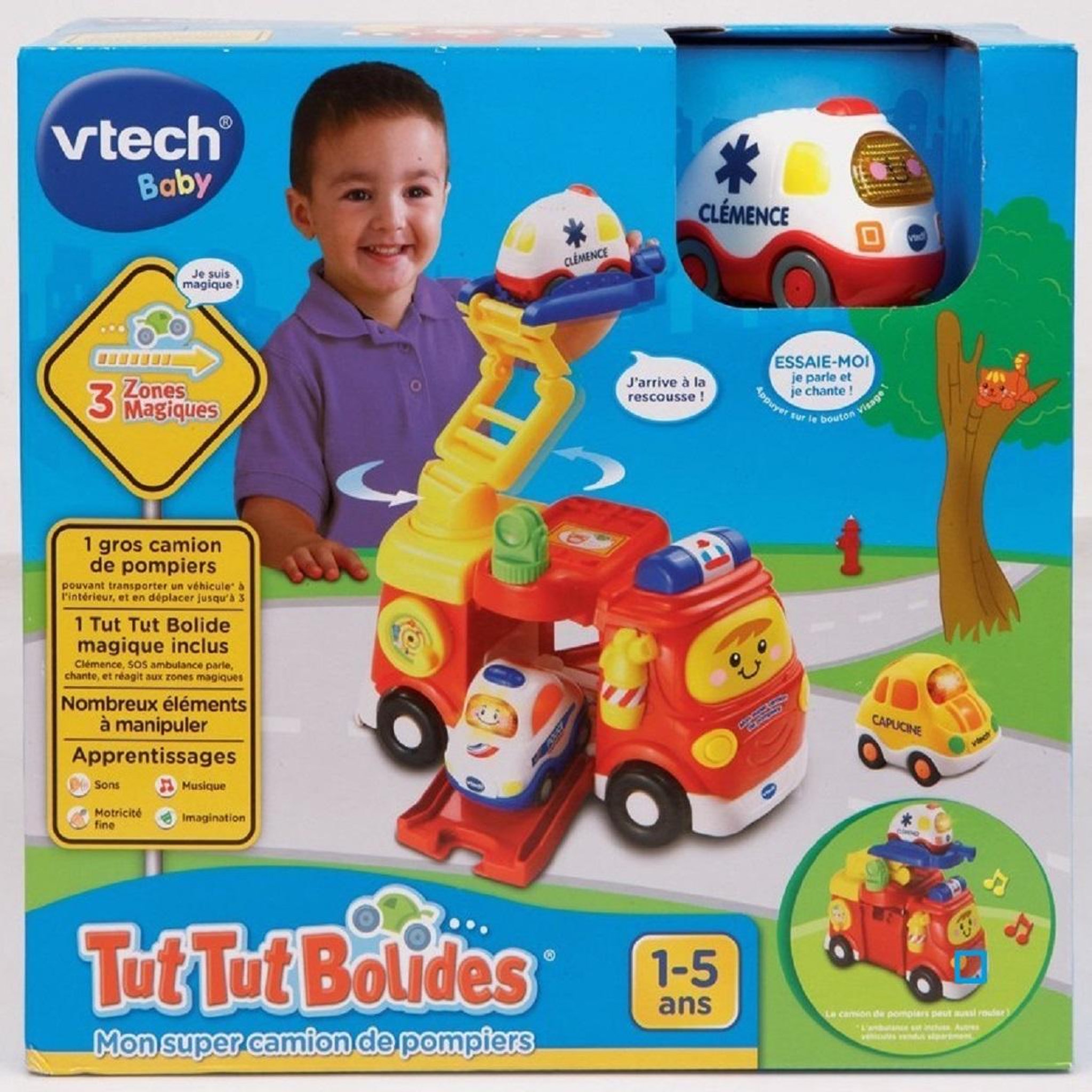 Voir la diapositive 4 : VTECH Mon super camion de pompiers - Tut Tut Bolides 