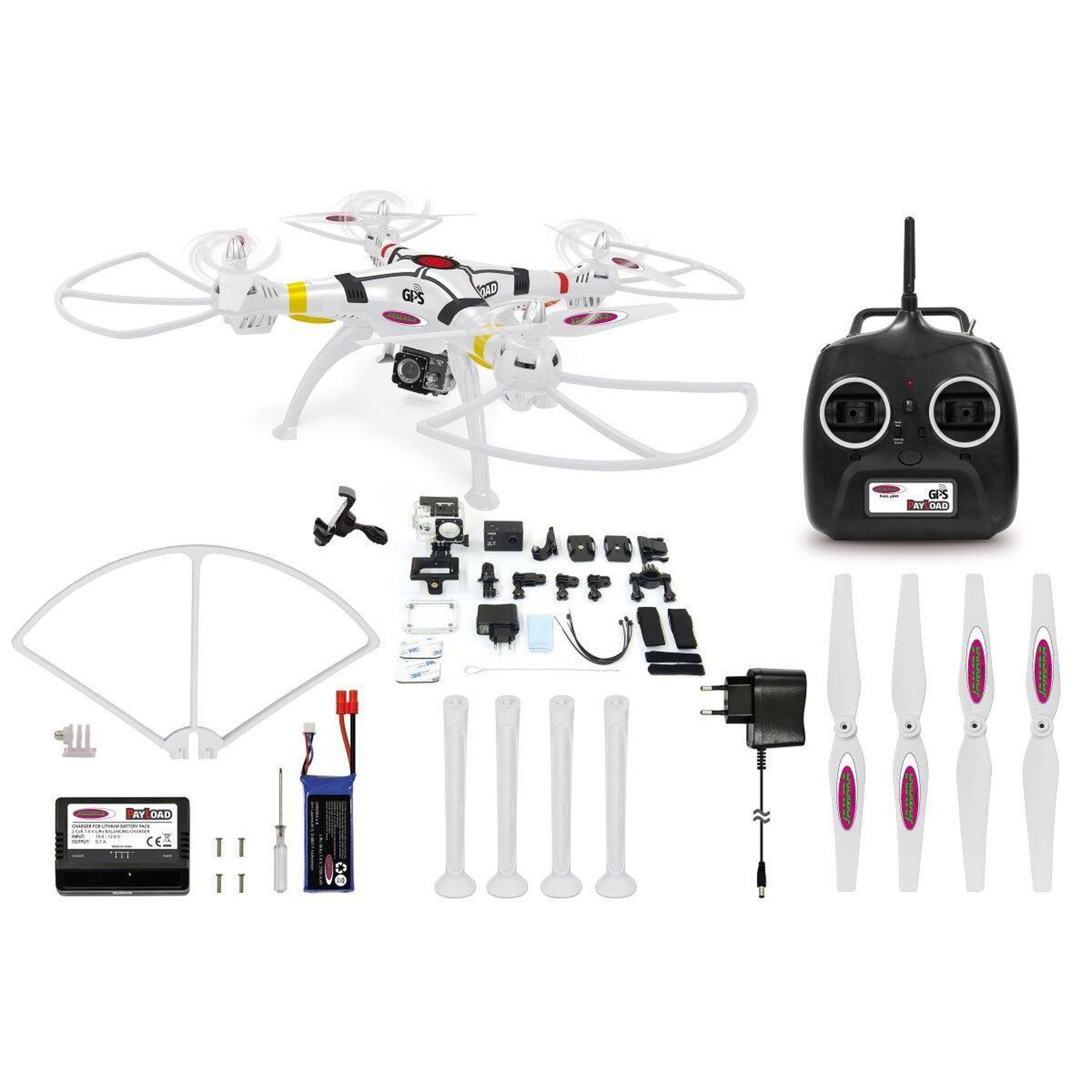 Voir la diapositive 3 : Jamara Payload gps drone altitude full hd wifi coming home