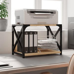 VIDAXL Support d imprimante à 2 niveaux chêne sonoma 44x26x31,5 cm