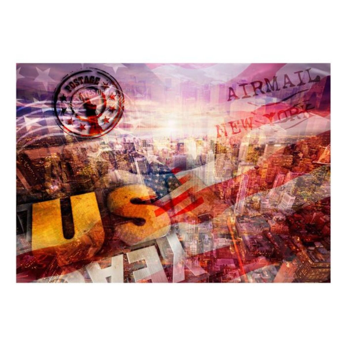 Paris Prix Papier Peint  New York Patriotic Theme