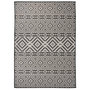 Voir la diapositive 1 : VIDAXL Tapis a tissage plat d'exterieur 120x170 cm Rayures noires