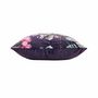 Voir la diapositive 2 : Paris Prix Coussin Imprimé Déco  Flower Life  45x45cm Prune