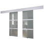 Voir la diapositive 1 : VIDAXL Porte double coulissante Verre