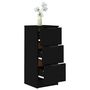 Voir la diapositive 5 : VIDAXL Buffet noir 30x30x70 cm bois d'ingenierie
