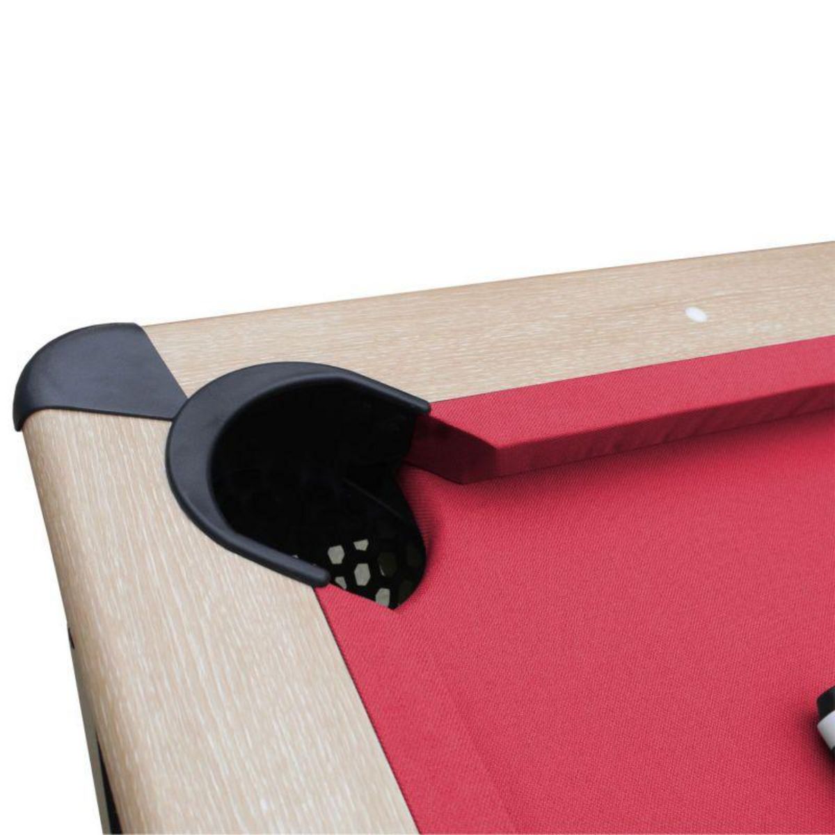 SOKKER Billard Américain convertible table 4 places KITBILL 5FT - 183 x 102 x 78 cm Plateau dînatoire et accessoires inclus - Beige