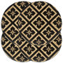 Voir la diapositive 1 : VIDAXL Napperons 4 pcs Noir 38 cm Rond Jute