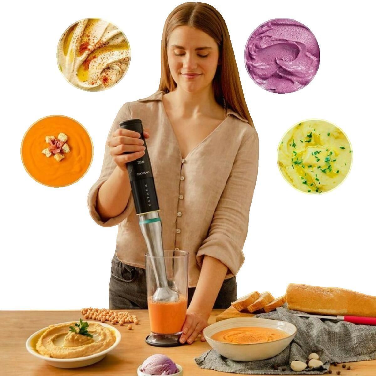 CECOTEC Mixeur plongeant Cecotec Katana 15 TotalDestroy Smash B