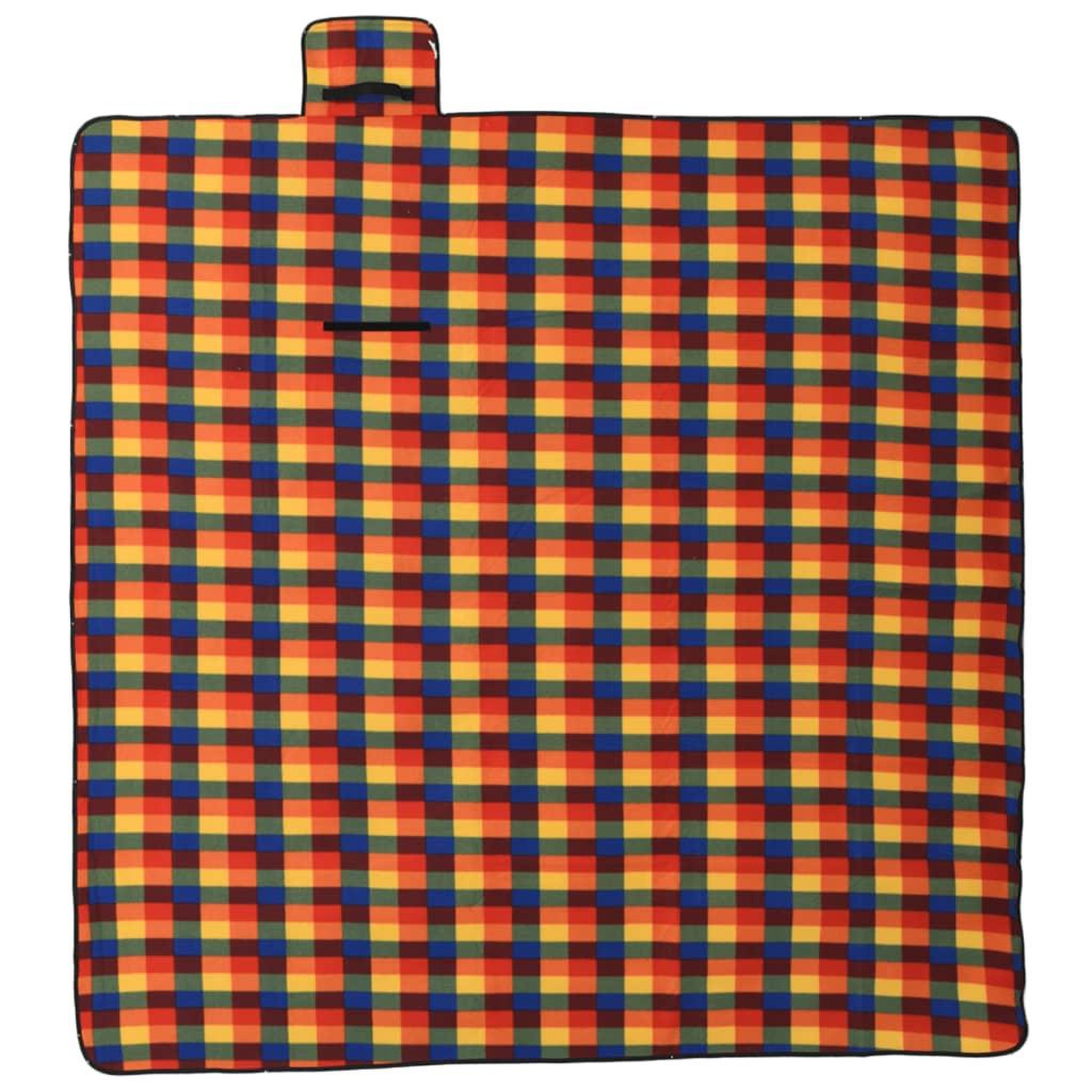 Voir la diapositive 2 : VIDAXL Couverture de pique-nique pliable 200x200 cm velours