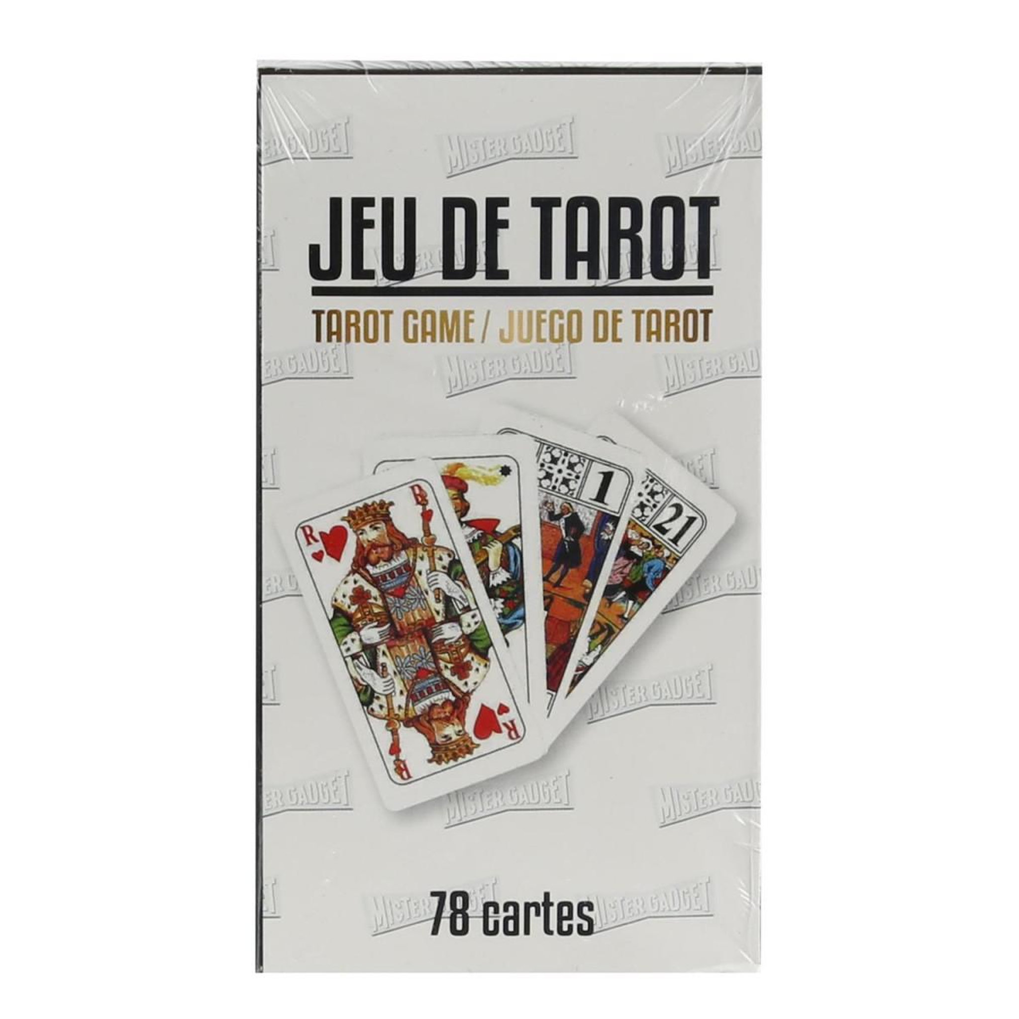 MISTER GADGET Jeu de Tarot 78 Cartes  Juego  11cm Gris