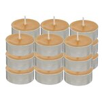 ATMOSPHERA Lot de 18 Bougies Chauffe-Plat  Hugo  3,7cm Moutarde