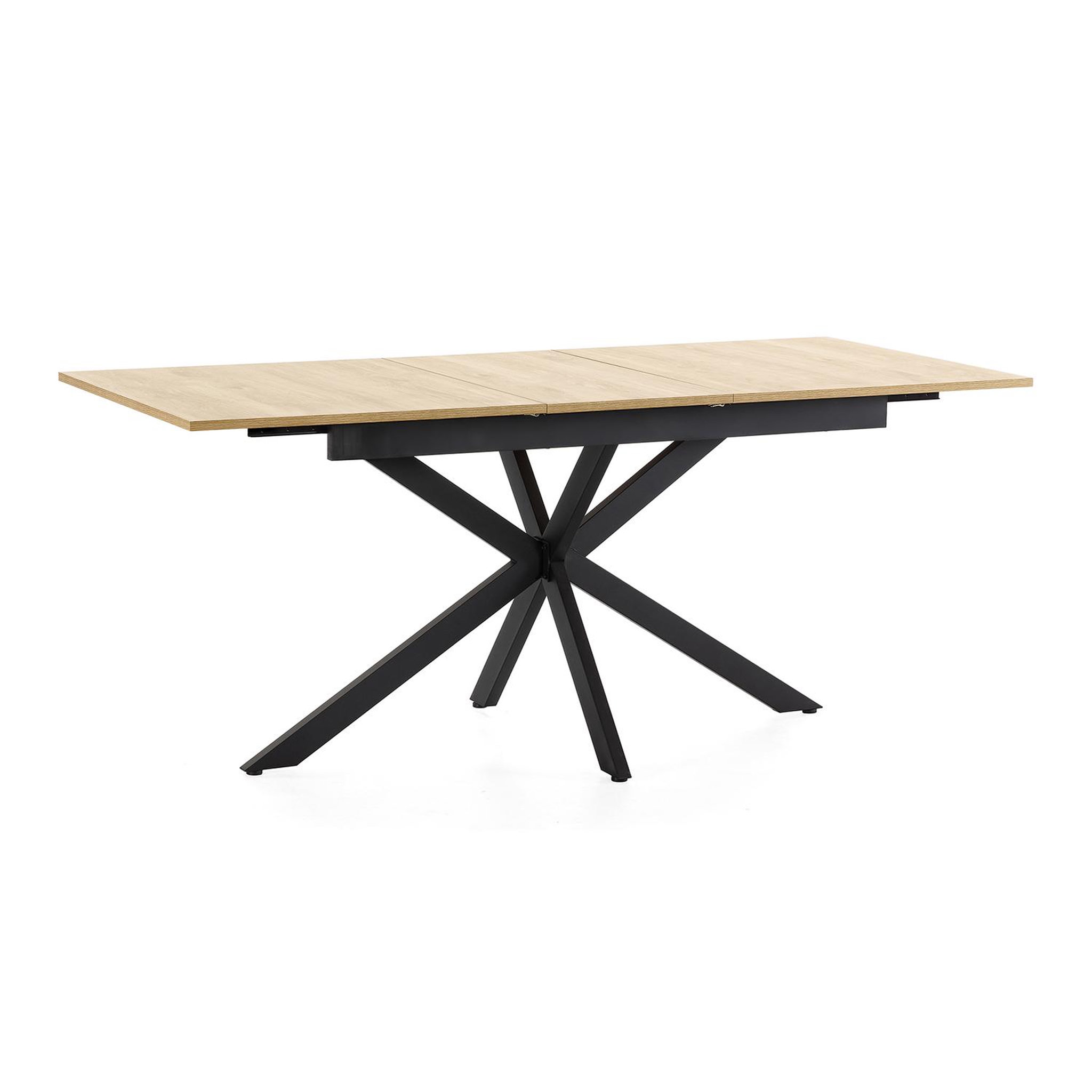 Voir la diapositive 4 : VS VENTA-STOCK Table de salle à manger extensible Prato couleur chêne, 140-180 cm