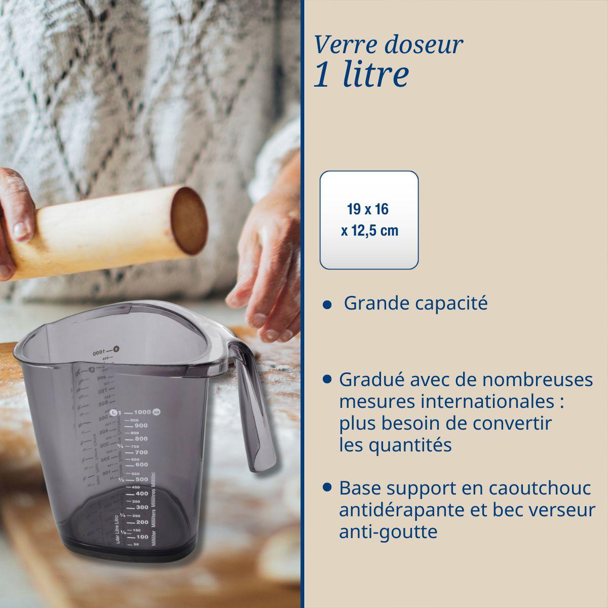 Voir la diapositive 3 : DR.OETKER Lot verre doseur et seringue à pâtisserie dr. Oetker baker edition