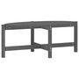 Voir la diapositive 2 : VIDAXL Table basse Gris 118x63x45 cm Bois massif de pin