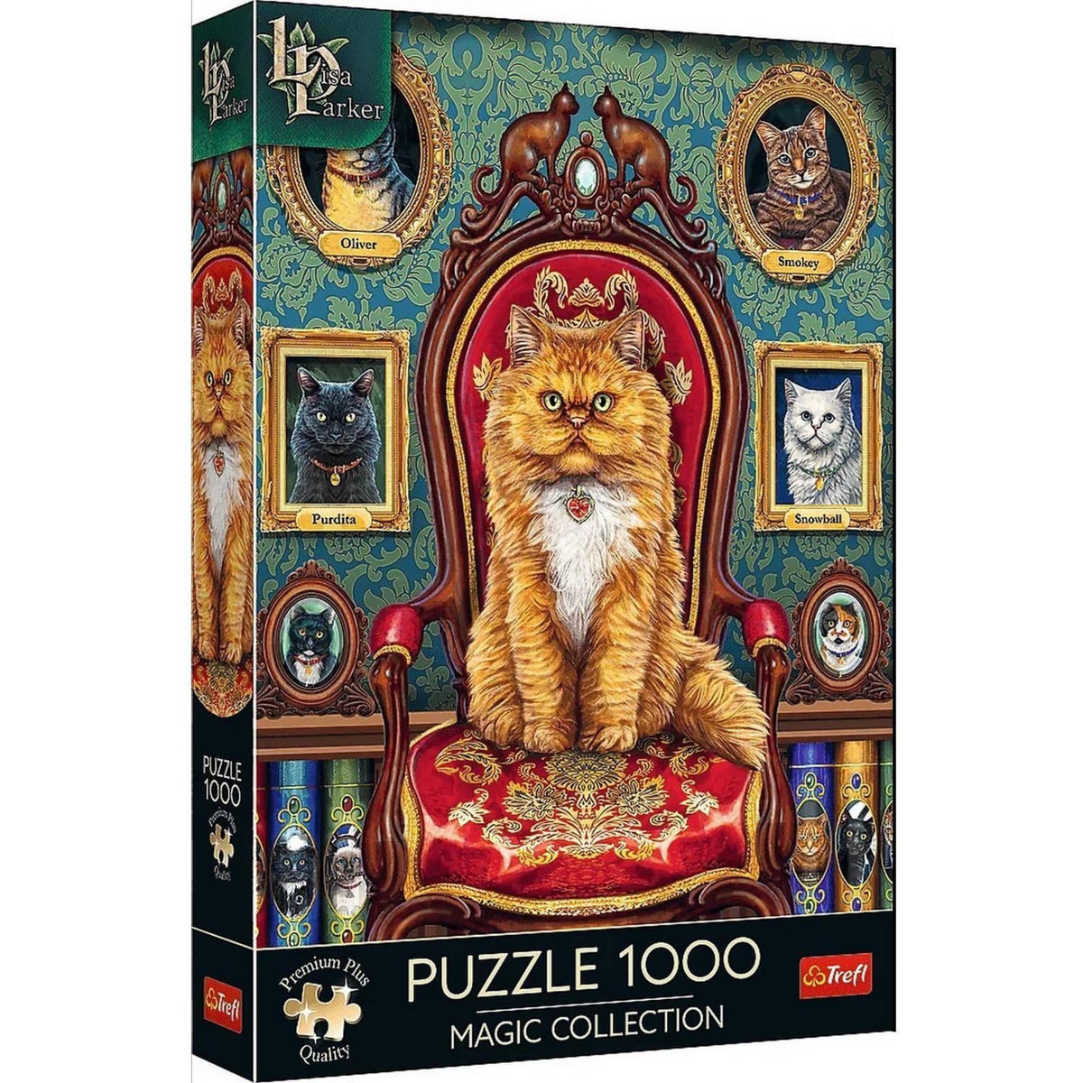 Trefl Puzzle 1000 pièces Premium Plus : Fou des chats - Magical Collection