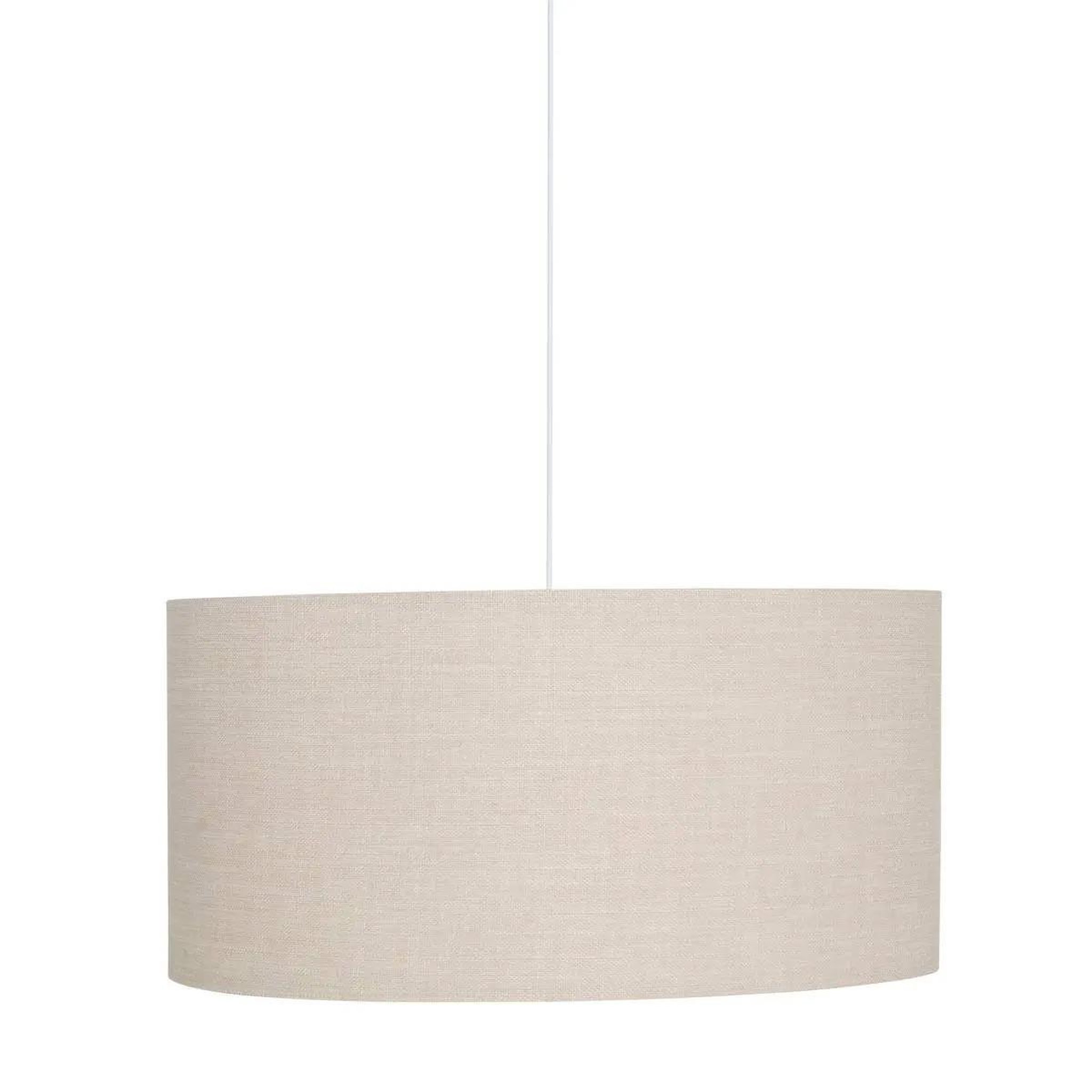 Voir la diapositive 2 : ATMOSPHERA Abat jour en lin  beline  50cm beige