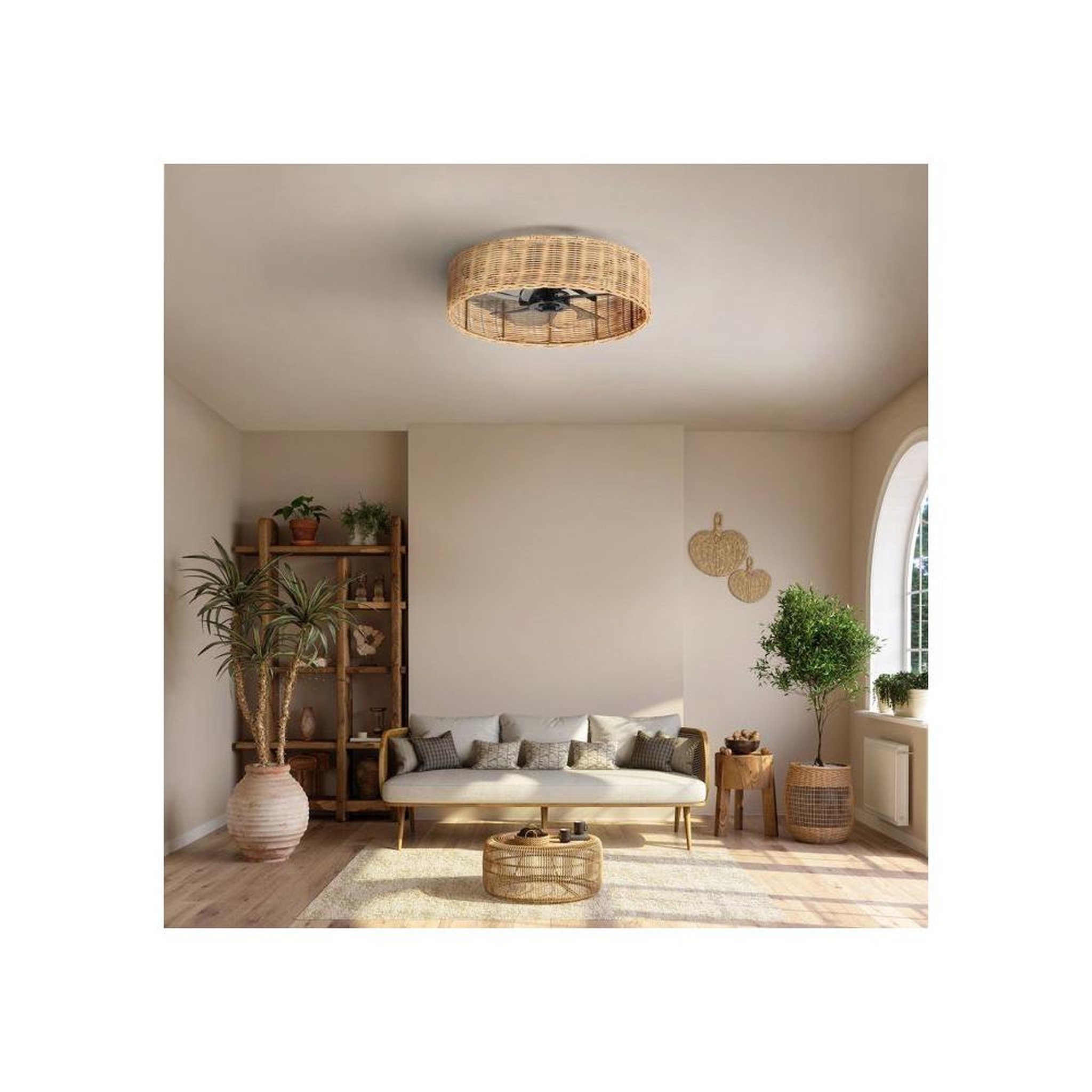 Voir la diapositive 2 : Farelek Ventilateur - Plafonnier - FARELEK - Alyzia 40 cm - Moteur DC