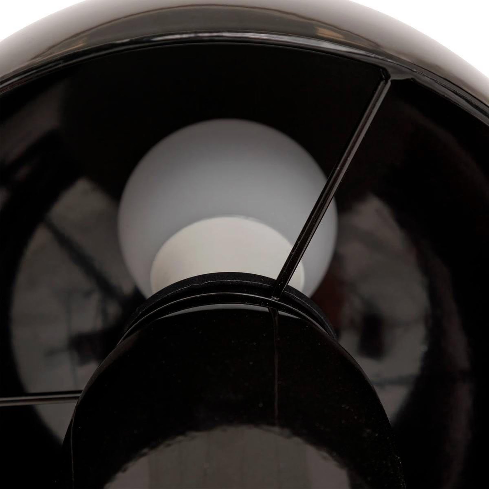 Voir la diapositive 2 : ATMOSPHERA Lampe à poser champignon  lito  24cm noir