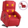 Voir la diapositive 2 : VIDAXL Fauteuil inclinable de massage electrique rouge similicuir
