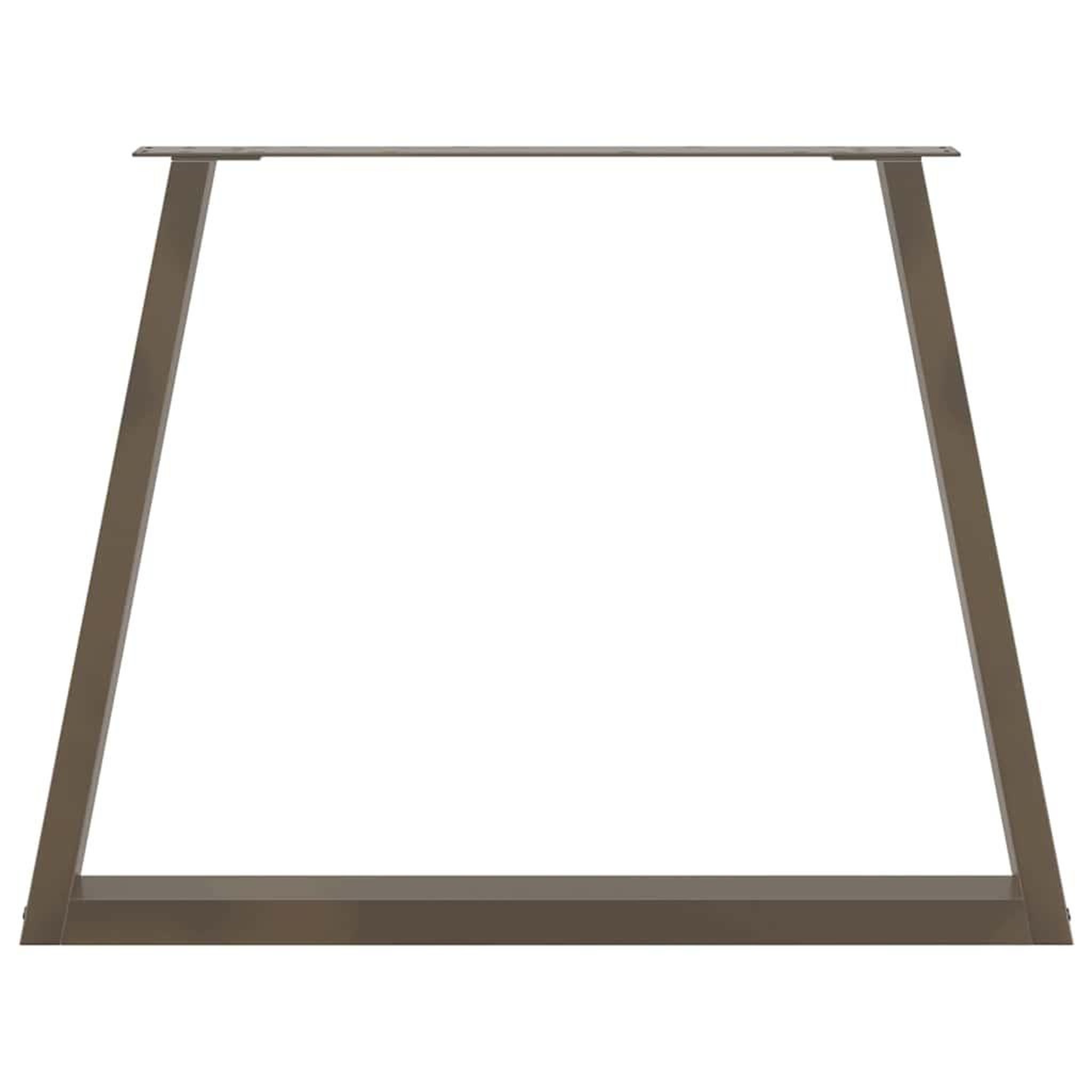 Voir la diapositive 5 : VIDAXL Pieds de table a manger forme de V 3 pcs 90x(72-73,3) cm acier