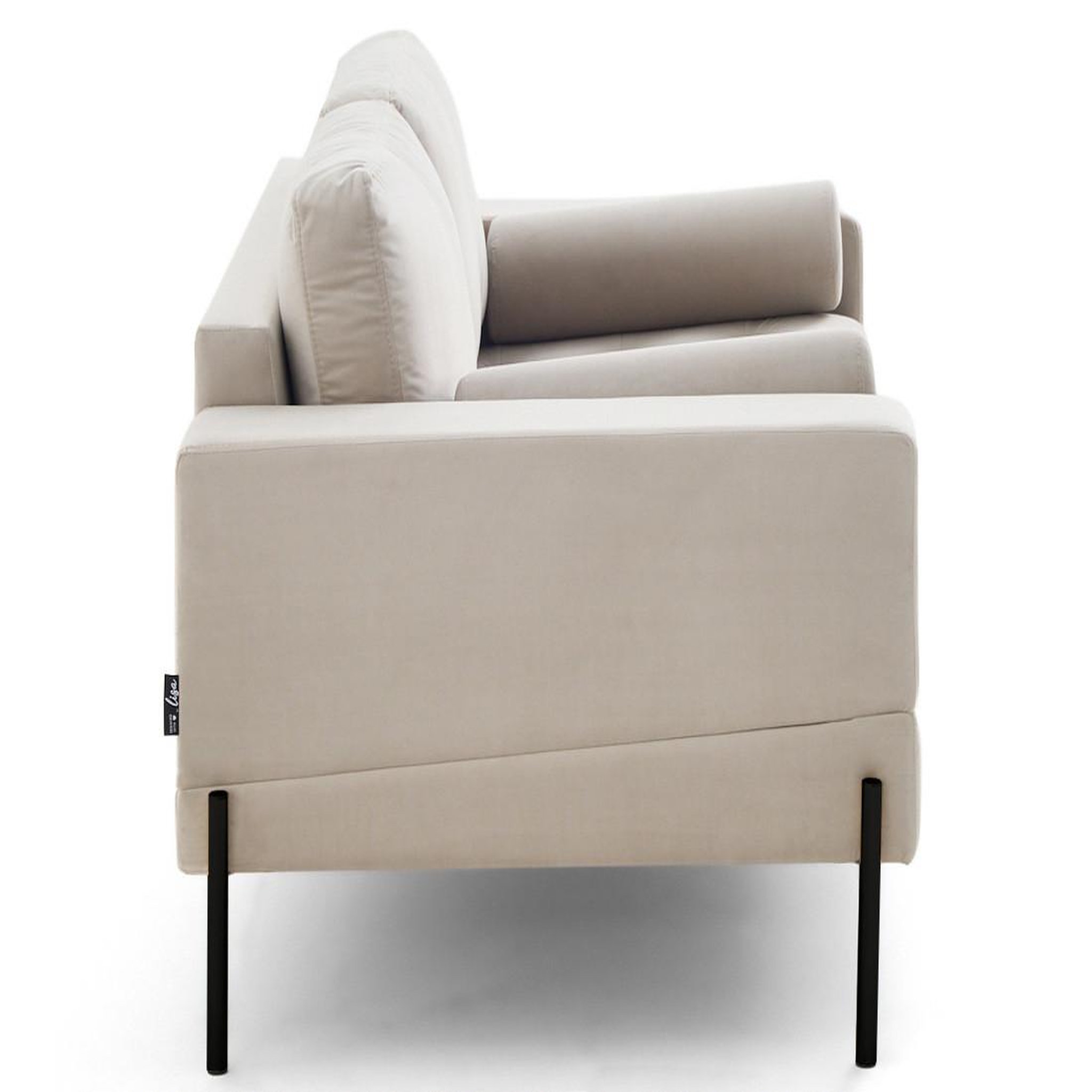 Voir la diapositive 5 : LISA DESIGN Isaure - canapé droit 2 places en velours