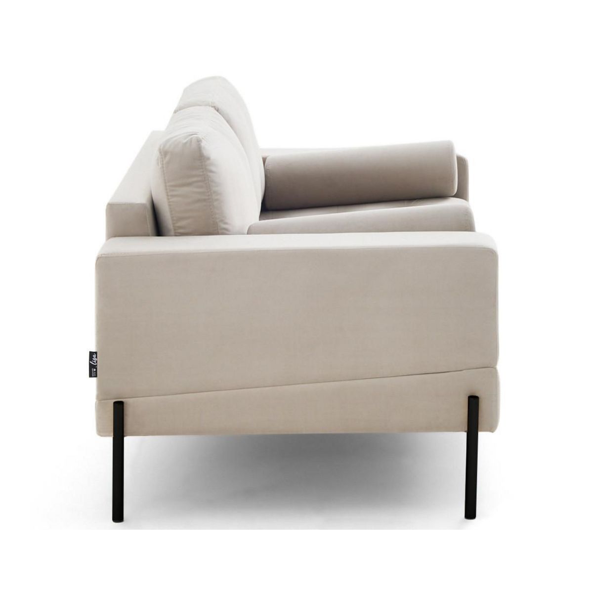 LISA DESIGN Isaure - canapé droit 2 places en velours