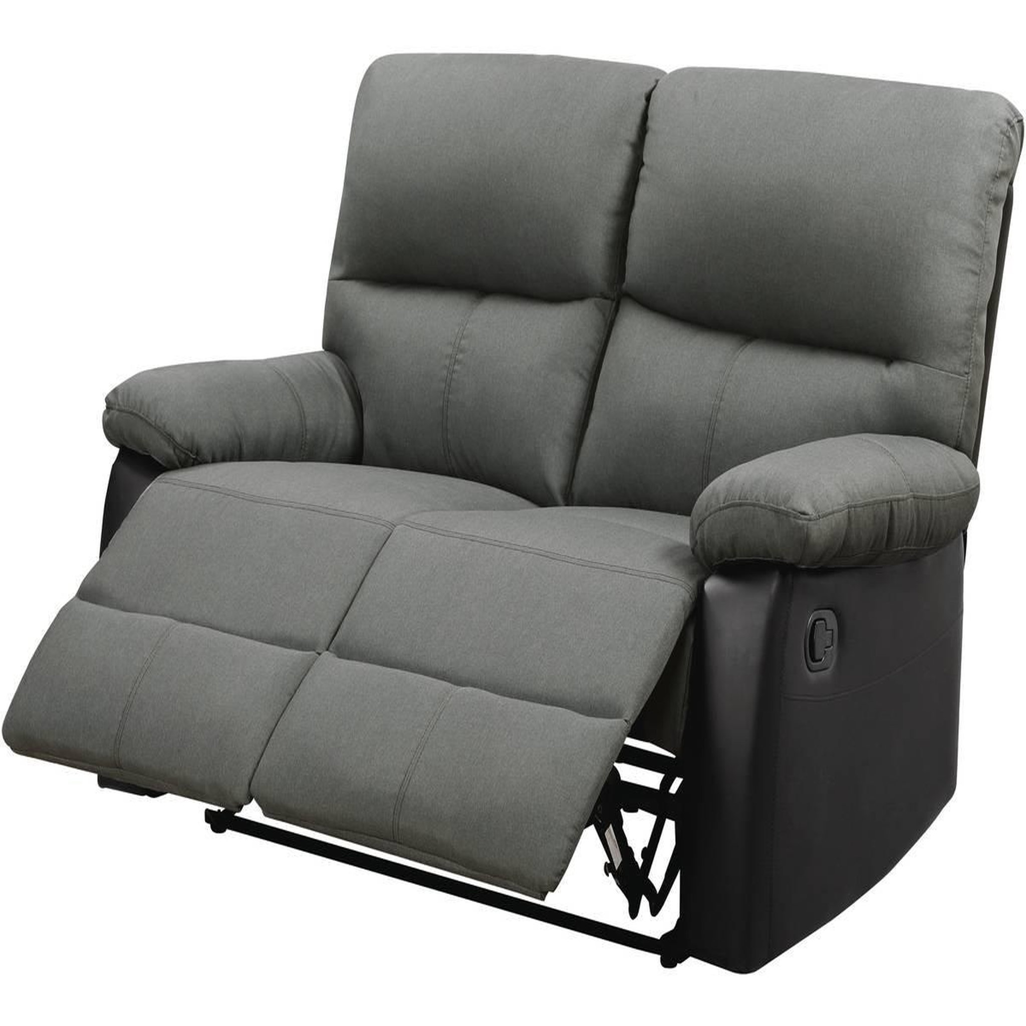 Voir la diapositive 4 : Habitat et Jardin Canapé relax  lincoln  - 147 x 89 x 103 cm - 2 places - noir / gris foncé
