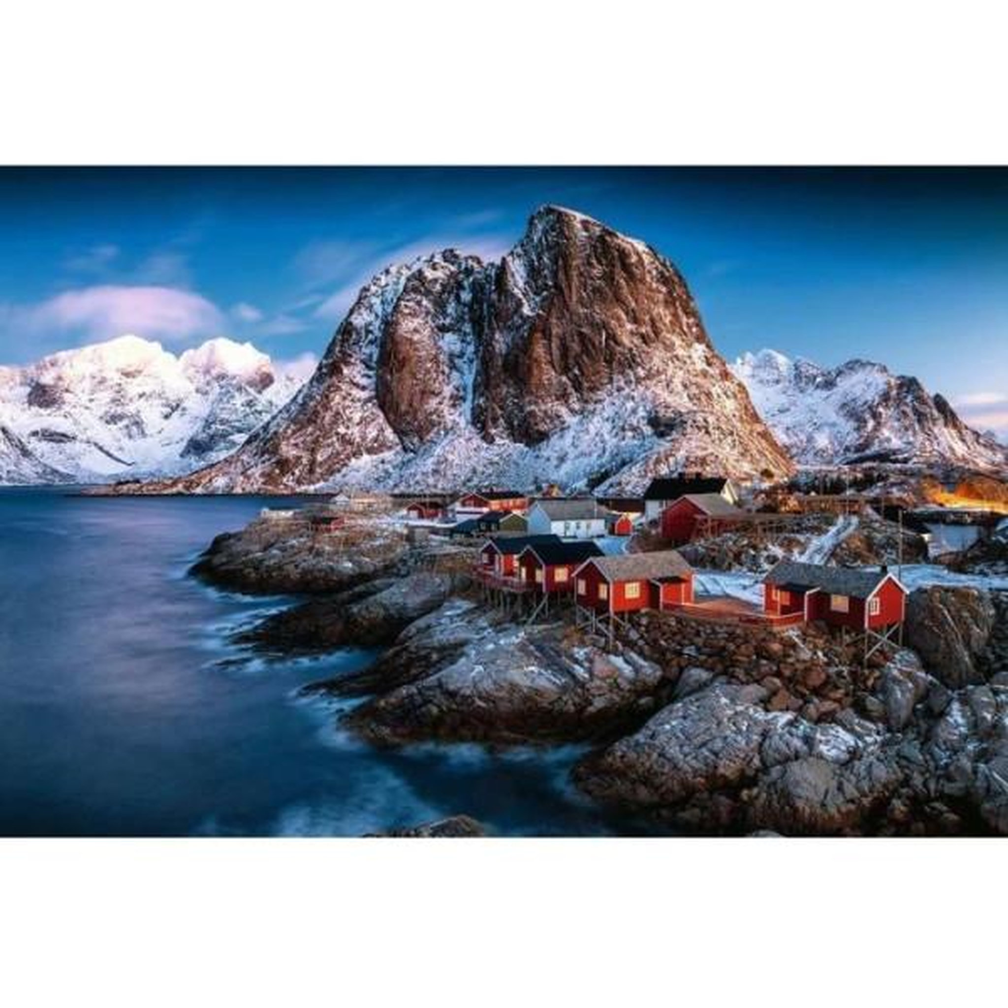 Voir la diapositive 2 : RAVENSBURGER Puzzle 3000 pièces - Paysage Iles Lofoten - Ravensburger - Hamnoy