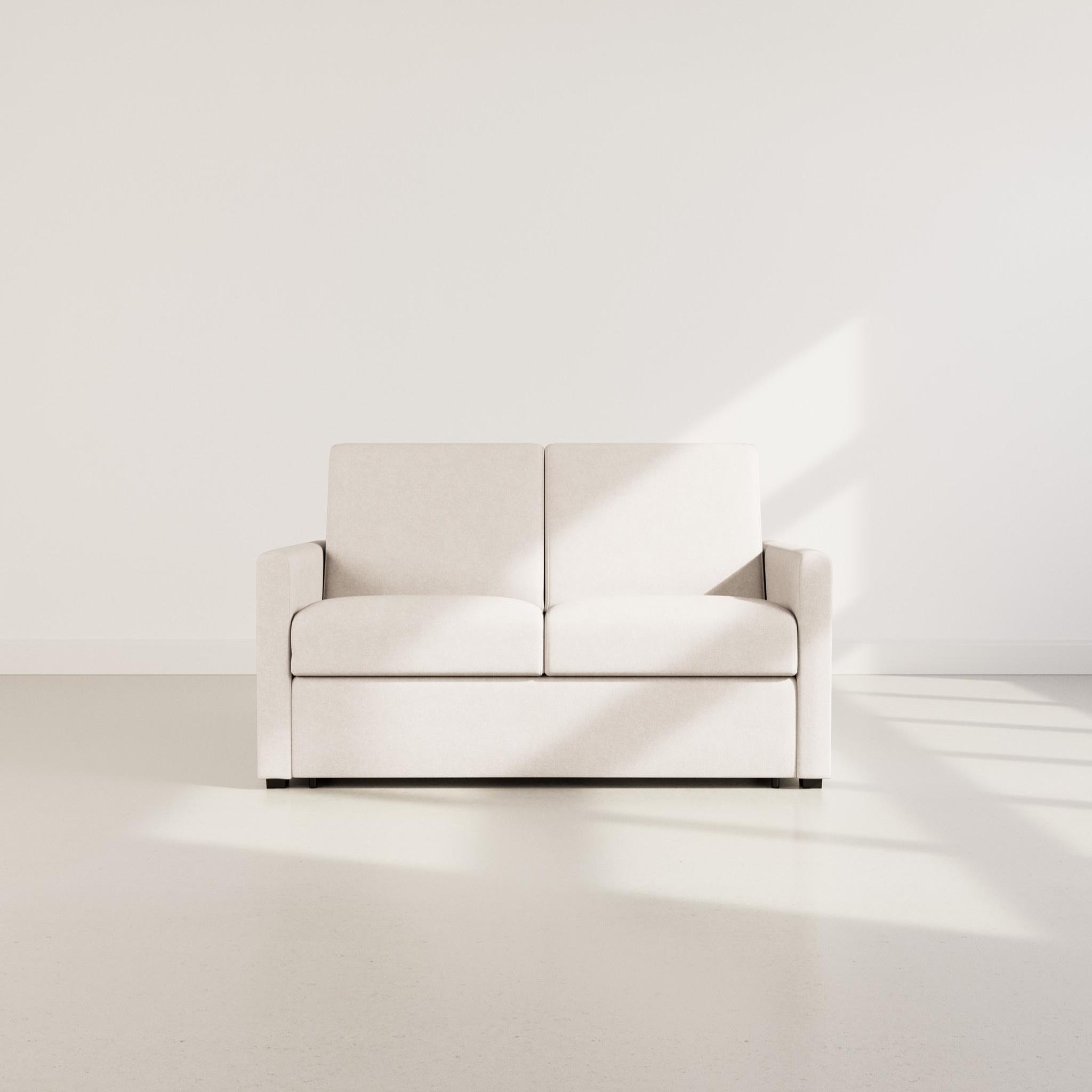 Voir la diapositive 5 : BEST MOBILIER Julia - canapé 3 places convertible express couchage quotidien 140 cm matelas 18 cm en tissu