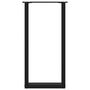 Voir la diapositive 5 : VIDAXL Pieds de table basse forme de U 2 pcs noir 28x(72-73) cm acier