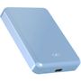 Voir la diapositive 3 : FORCE POWER Batterie externe 5000 mAh USB C 15W Mini magnet bleu