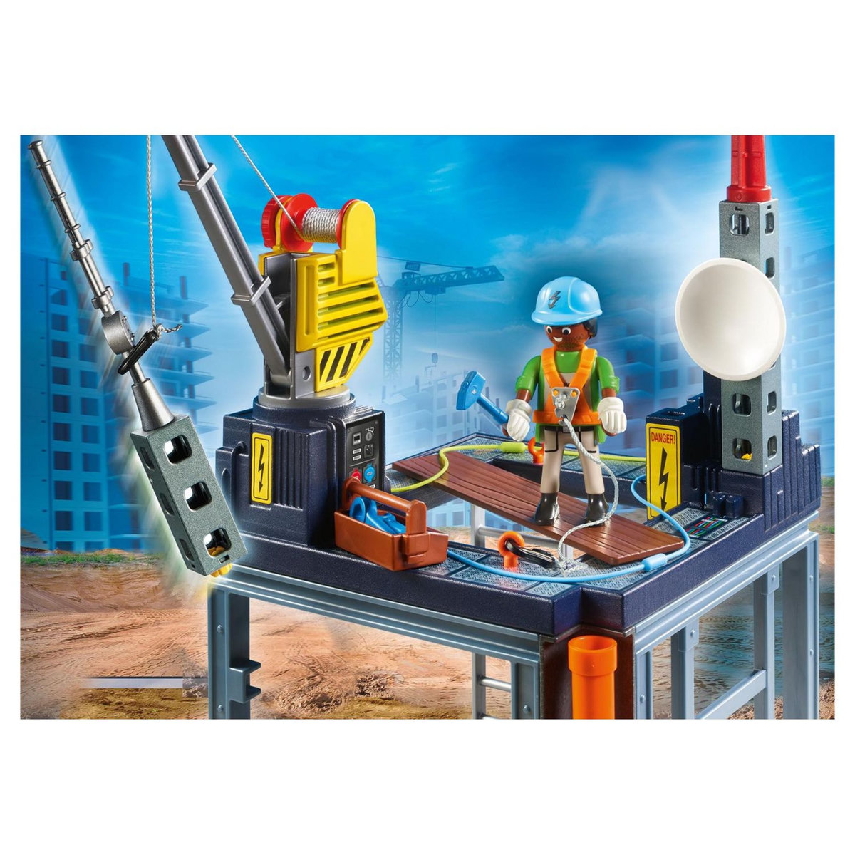 PLAYMOBIL City Action 70816 Starter Pack Plateforme de construction