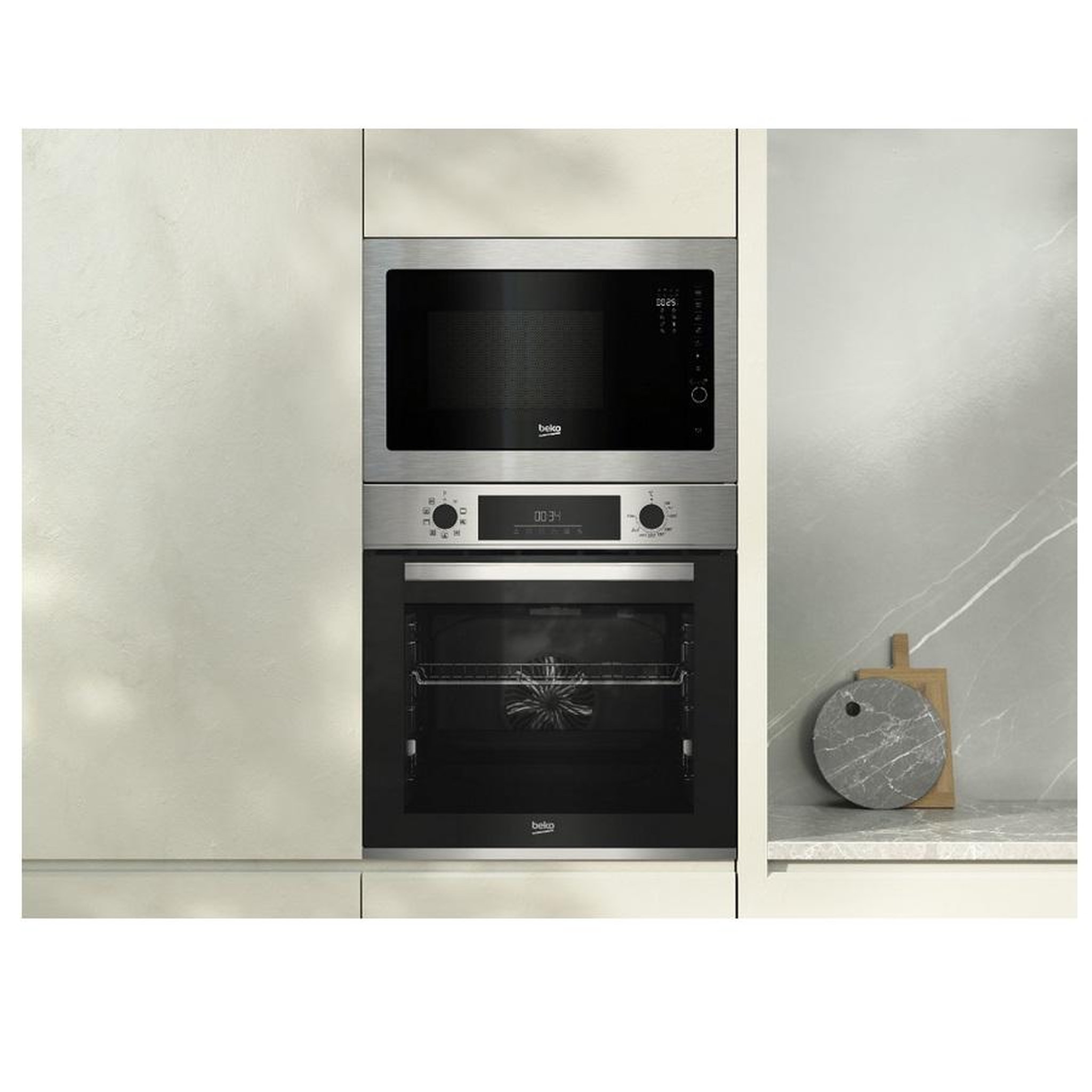 Voir la diapositive 5 : Beko Four intégrable multifonction 72l 60cm catalyse inox - bbim12300xce