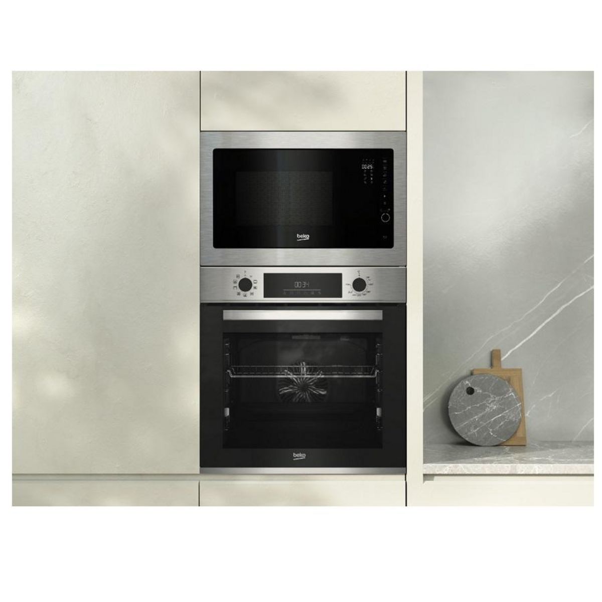 Beko Four intégrable multifonction 72l 60cm catalyse inox - BBIM12300XCE