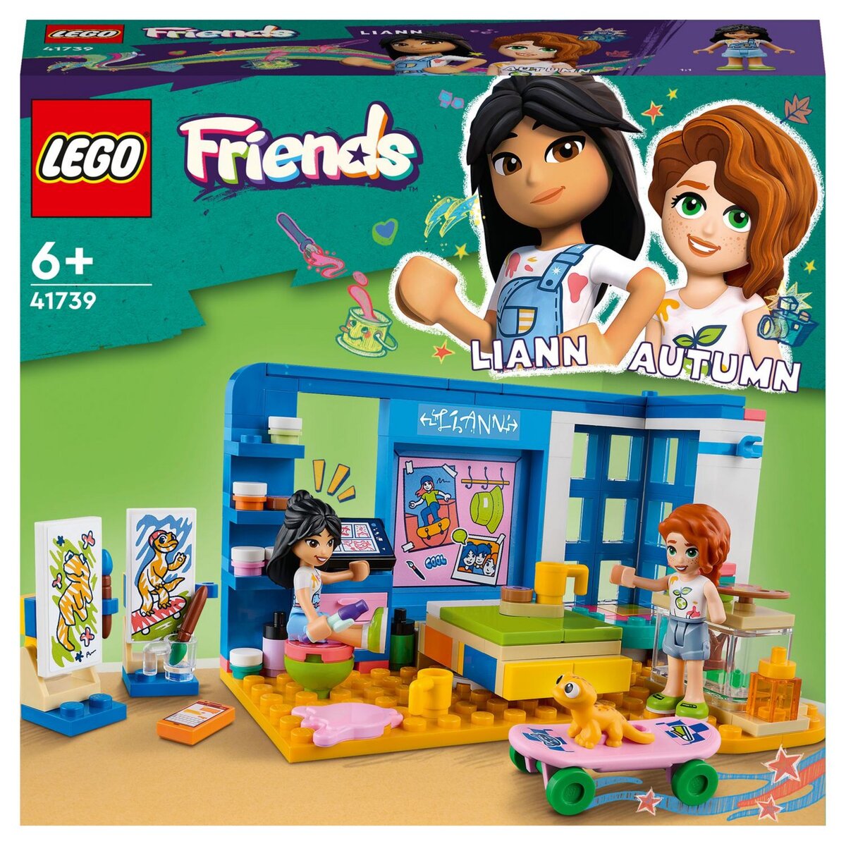 LEGO Friends 41739 La chambre de Liam, Jouet de Maison Mini