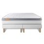 Voir la diapositive 2 : SEPTNUITS Matelas + double sommier Memo Zen Mousse à mémoire de forme 5 zones de confort MAXI épaisseur