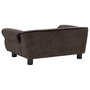 Voir la diapositive 5 : VIDAXL Canape pour chien Marron 72x45x30 cm Peluche