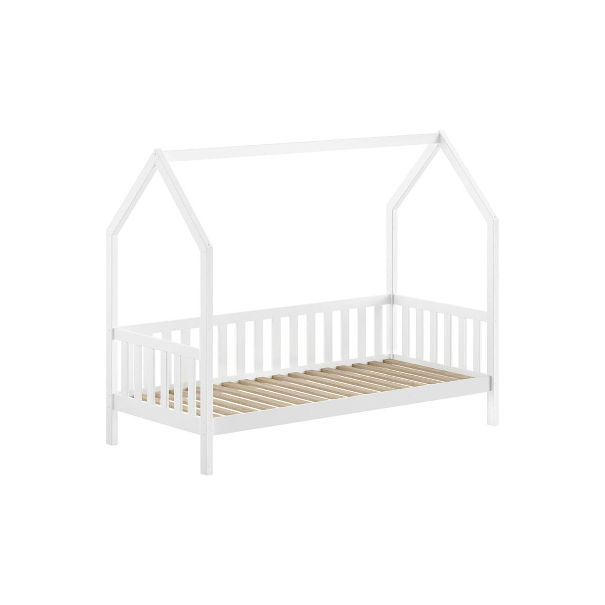 Voir la diapositive 2 : Paris Prix Pack - lit enfant & tiroir-lit  cabane  90x200cm blanc