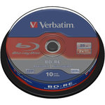 Verbatim Disques Blu-ray Réinscriptibles Verbatim BD-RE 25 Go 2x Pack de 10