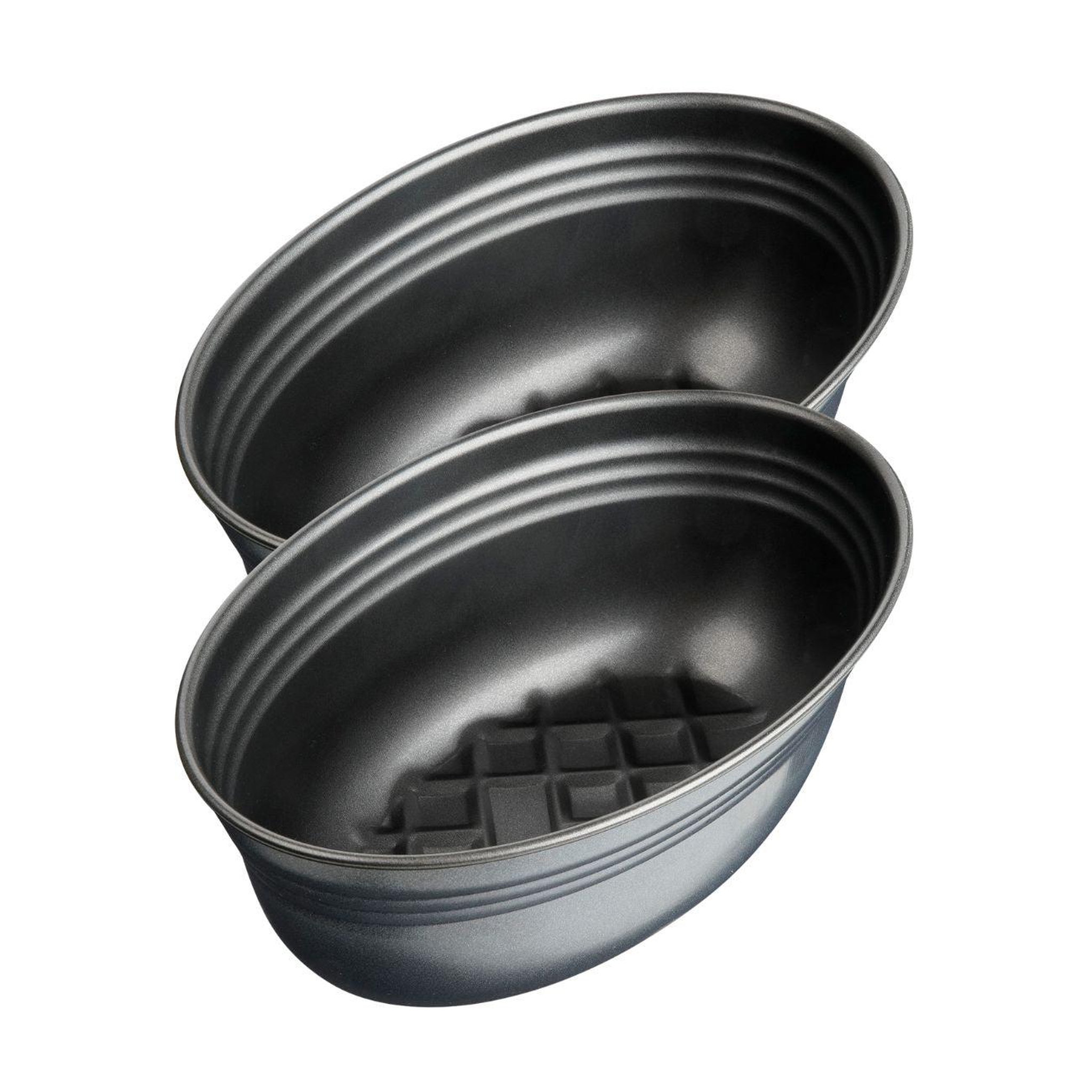 ZENKER Lot de 2 moules à gâteaux 26/26 cm en acier black metallic black mettallic zenker  black mettallic