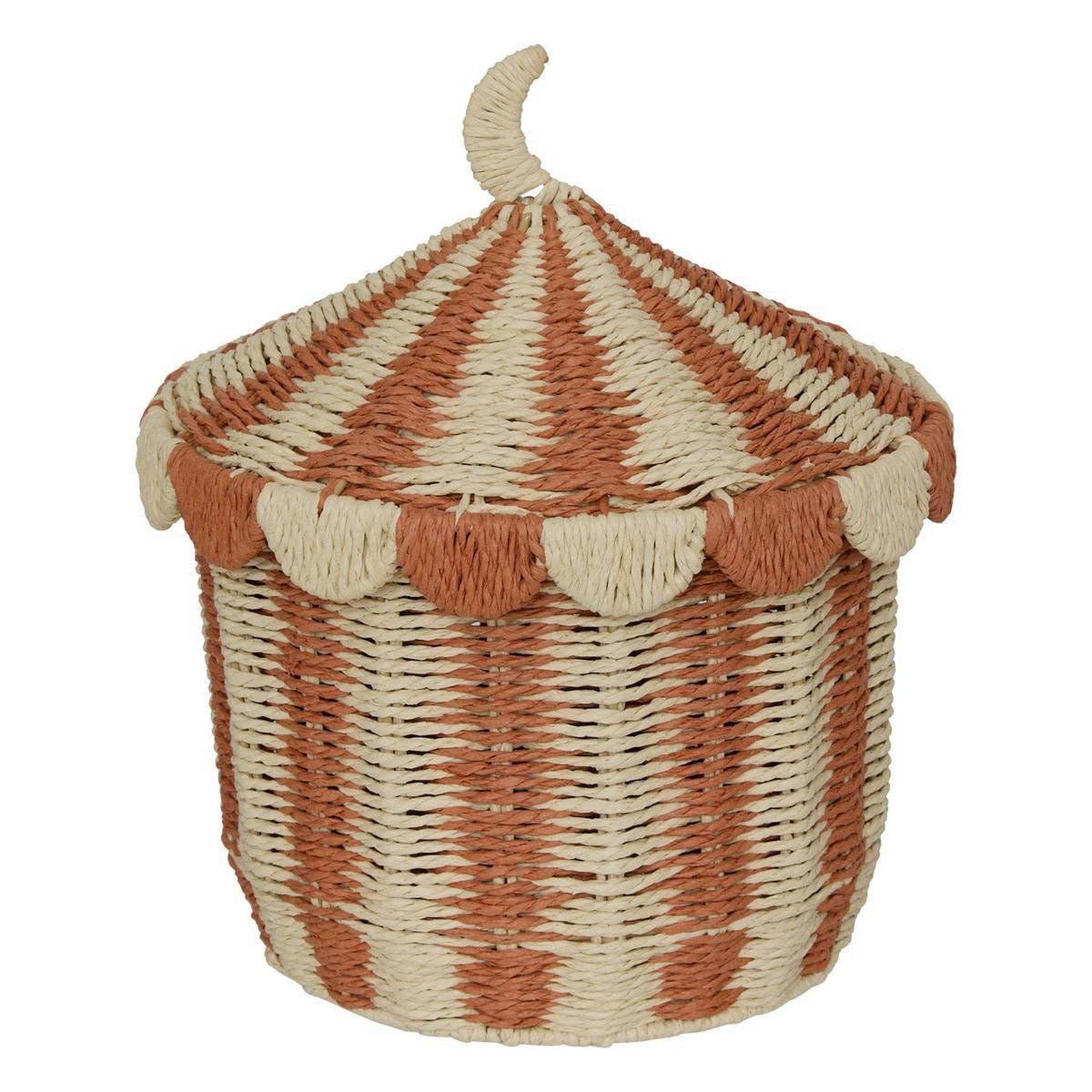 Voir la diapositive 3 : Atmosphera Kids Lot de 2 Paniers de Rangement  Bella  42cm Multicolore