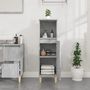 Voir la diapositive 3 : VIDAXL Armoire de salle de bain gris beton 30x30x100 cm
