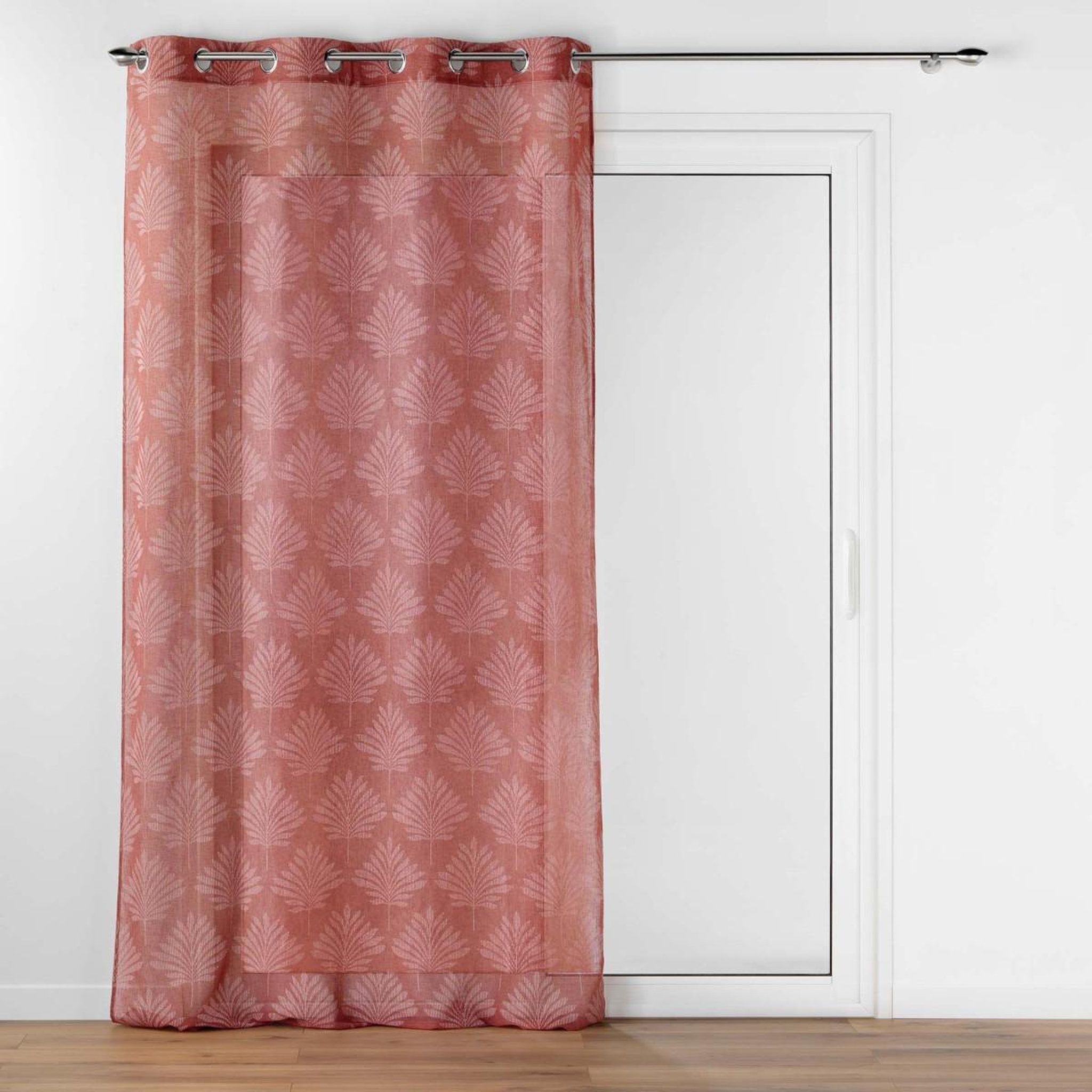 Douceur d'Intérieur Rideau voilage à œillets  levita  140x240cm rose