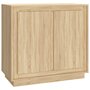Voir la diapositive 2 : VIDAXL Buffet chene sonoma 80x34x75 cm bois d'ingenierie