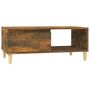 Voir la diapositive 2 : VIDAXL Table basse Chene fume 90x50x36,5 cm Bois d'ingenierie
