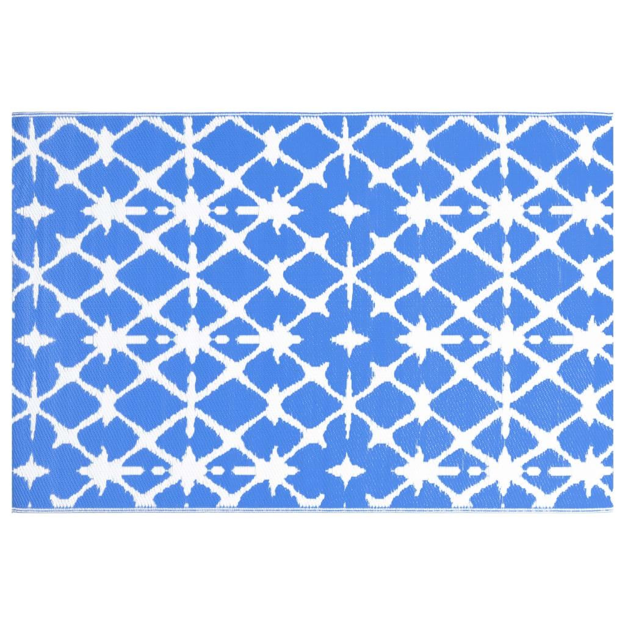 Voir la diapositive 3 : VIDAXL Tapis d'exterieur ARAKIL bleu et blanc 160x230 cm PP