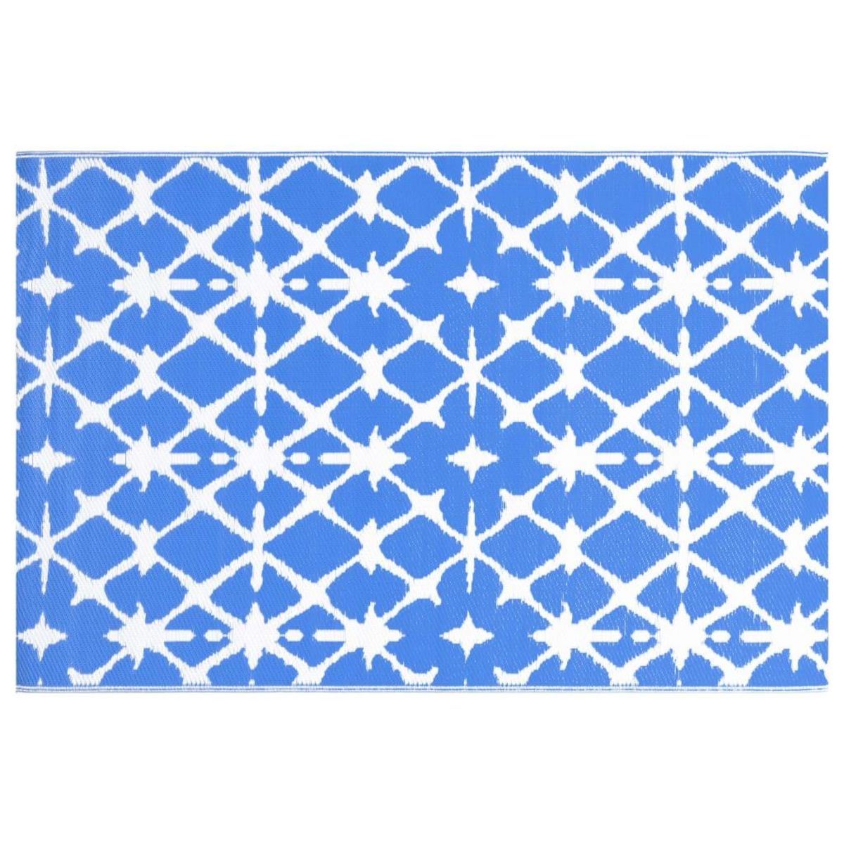 VIDAXL Tapis d'exterieur ARAKIL bleu et blanc 160x230 cm PP