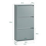 Voir la diapositive 3 : SOBUY SoBuy - Meuble À Chaussures 3 portes - Moderne - FSR165-H
