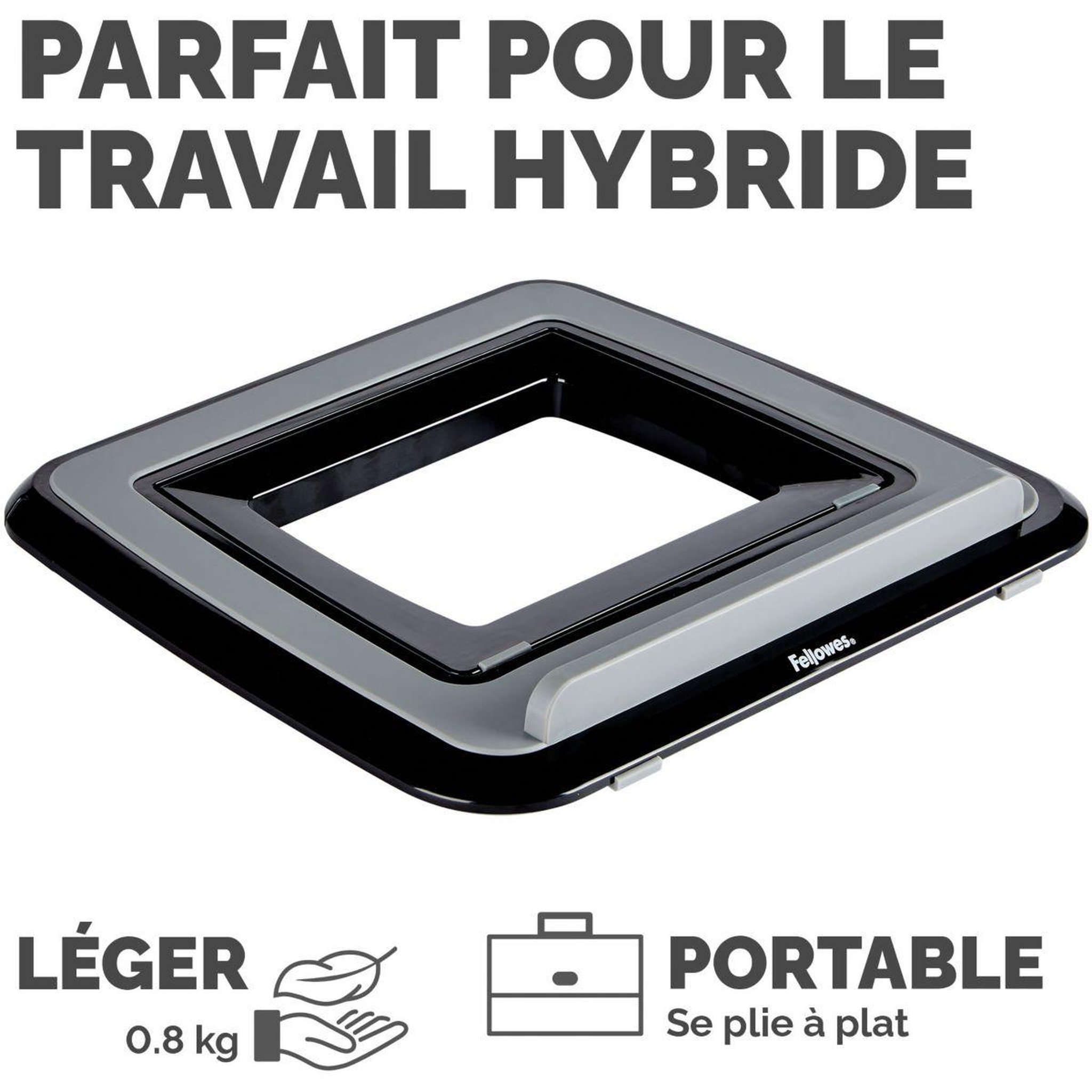 Voir la diapositive 5 : Fellowes SUPPORT pc portable ergonomique Quicklift I noir