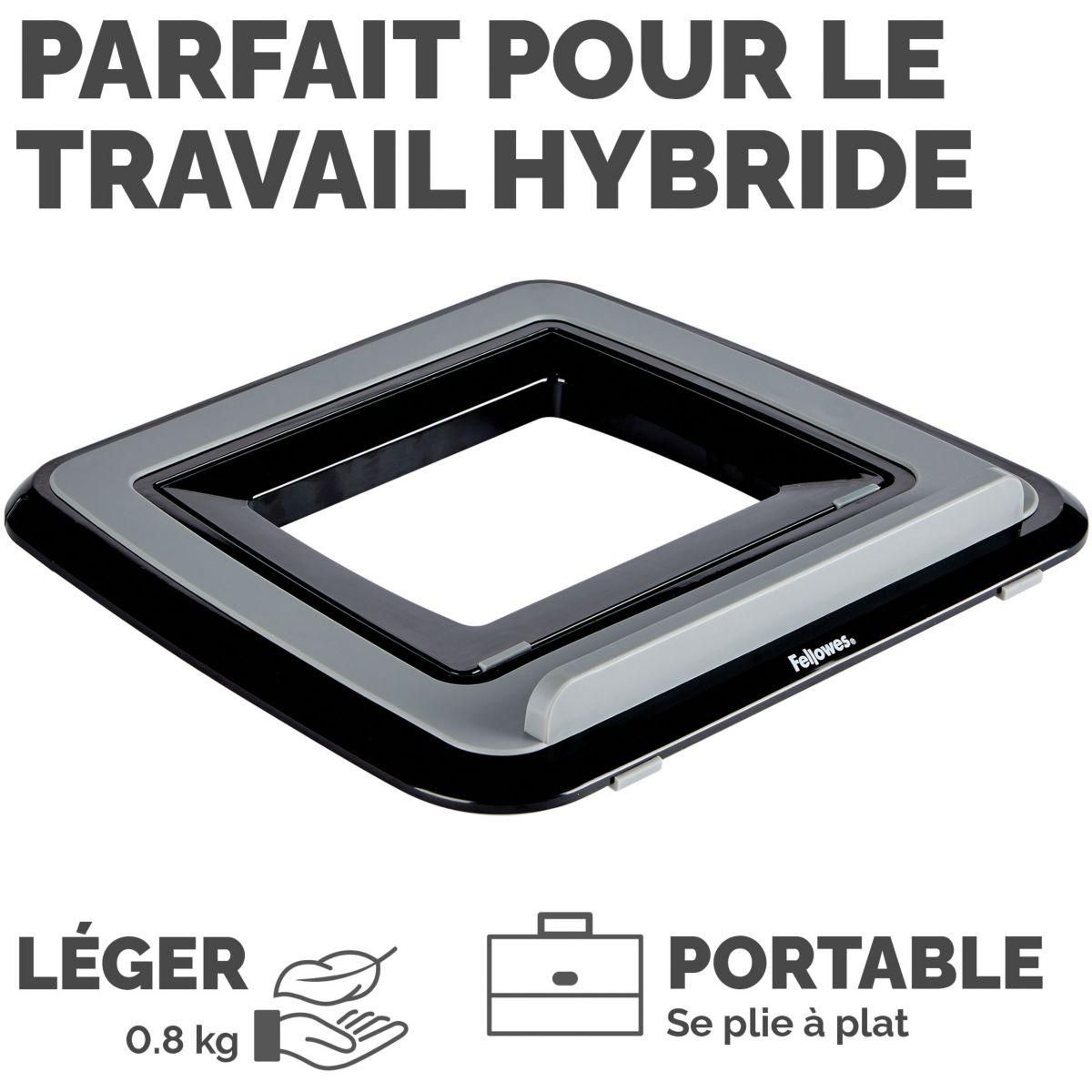 Fellowes SUPPORT pc portable ergonomique Quicklift I noir