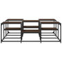 Voir la diapositive 5 : VIDAXL Table basse chene marron 121x121x40 cm bois d'ingenierie